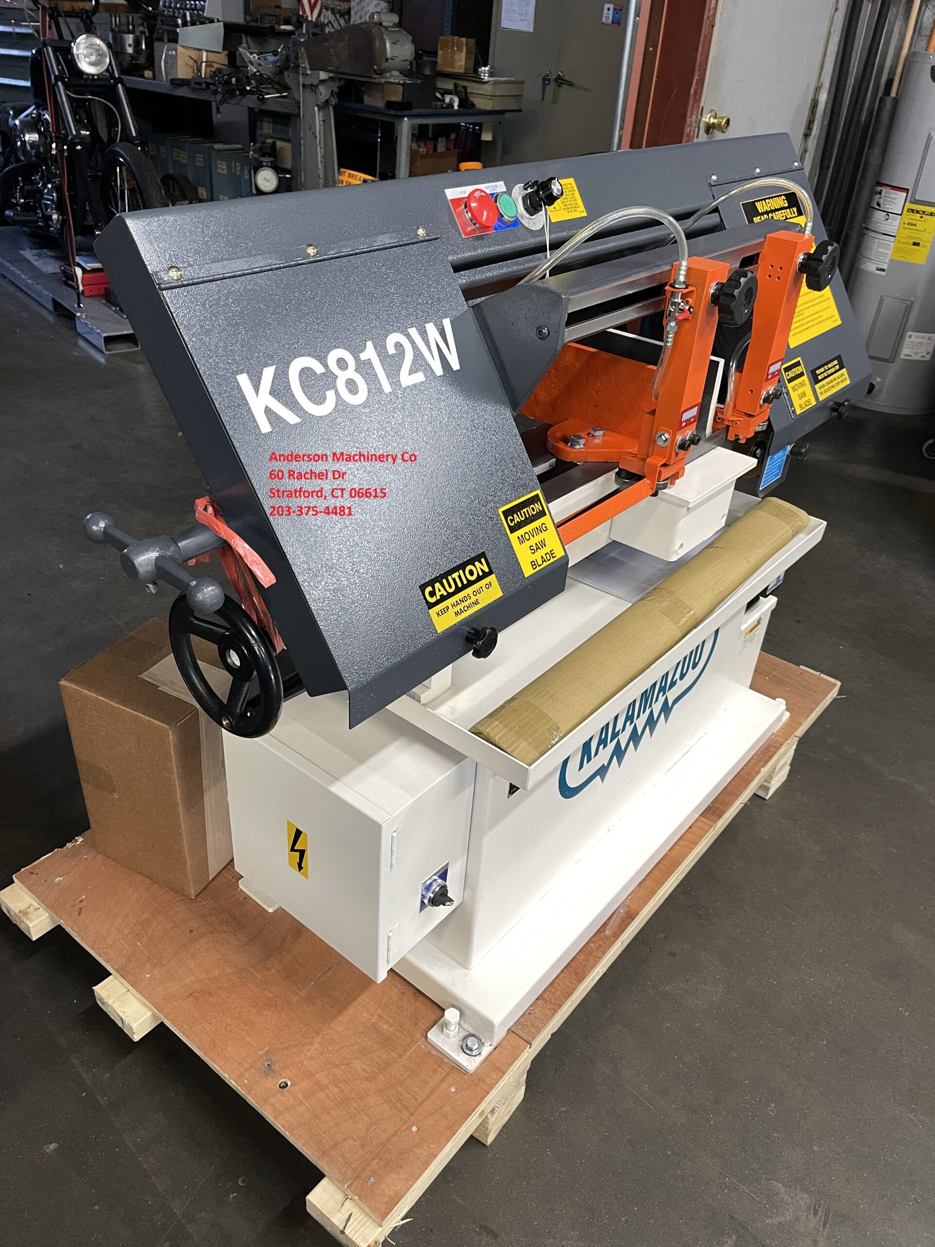 NEW CLAUSING MODEL KC812W HORIZONTAL BAND SAW - Image 3