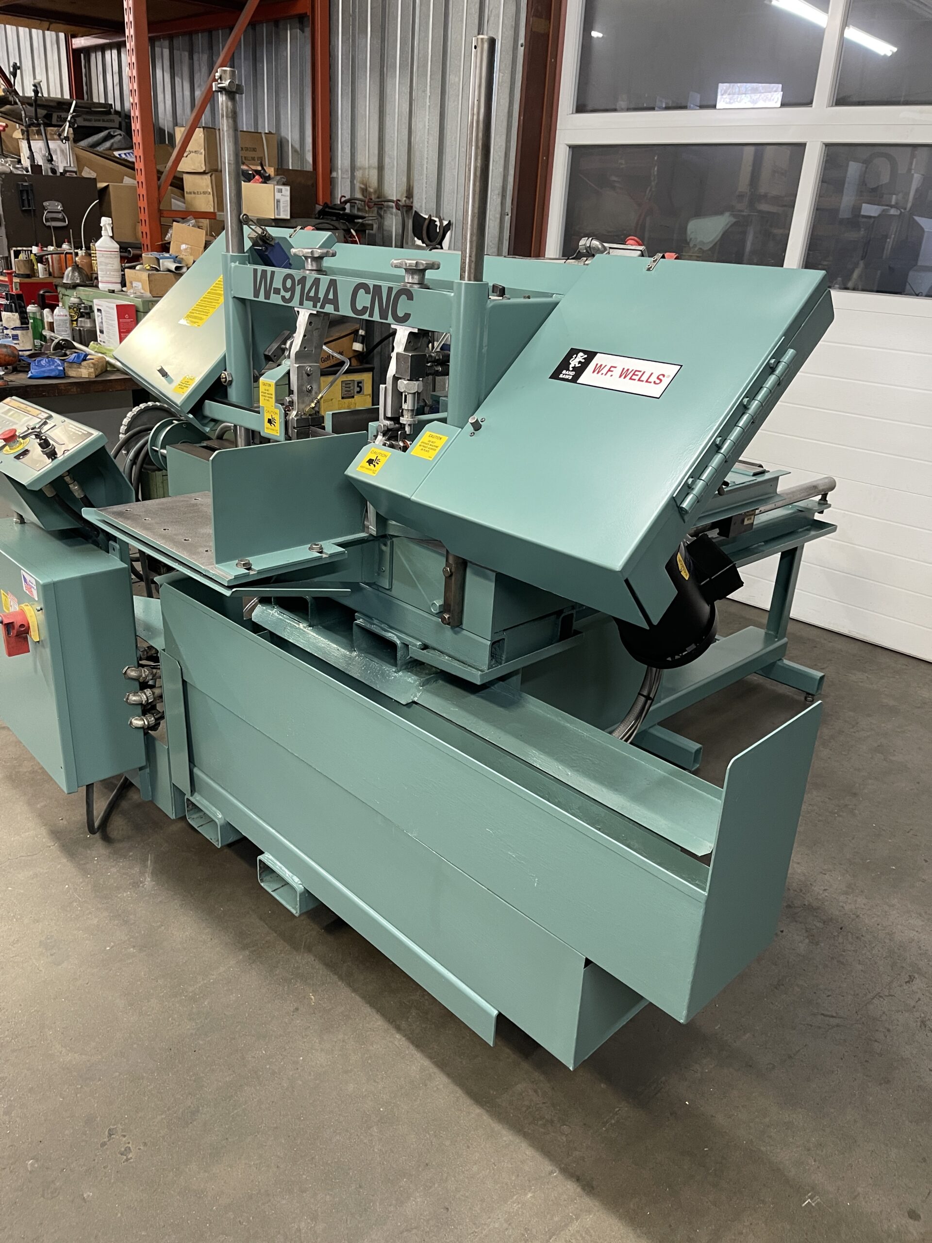 WF WELLS Model W-914A CNC Twin Column Automatic Horizontal Bandsaw