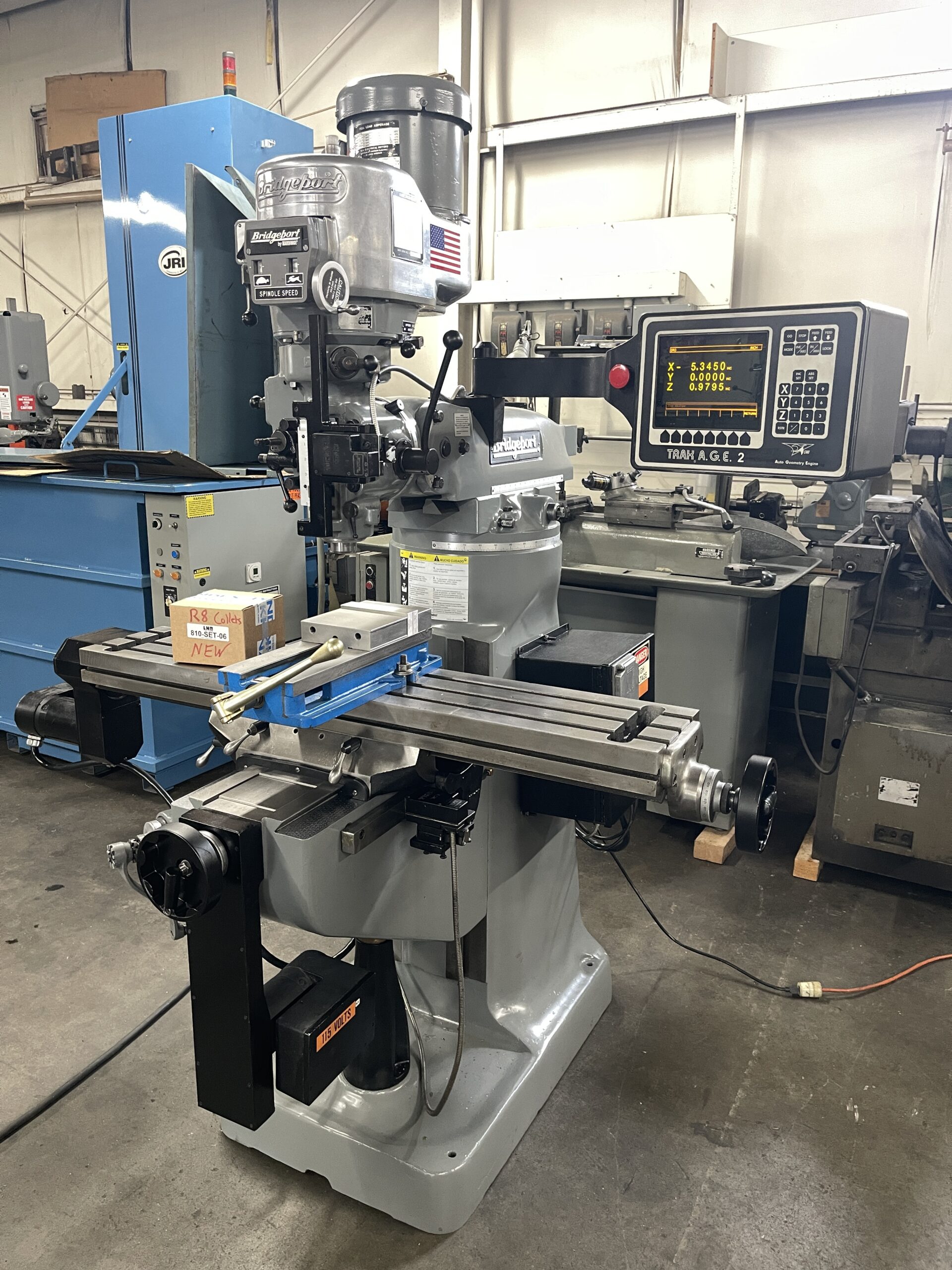 BRIDGEPORT SERIES 1 VERTICAL MILLING MACHINE w/ TRAK 2 AXIS CNC CONTROL