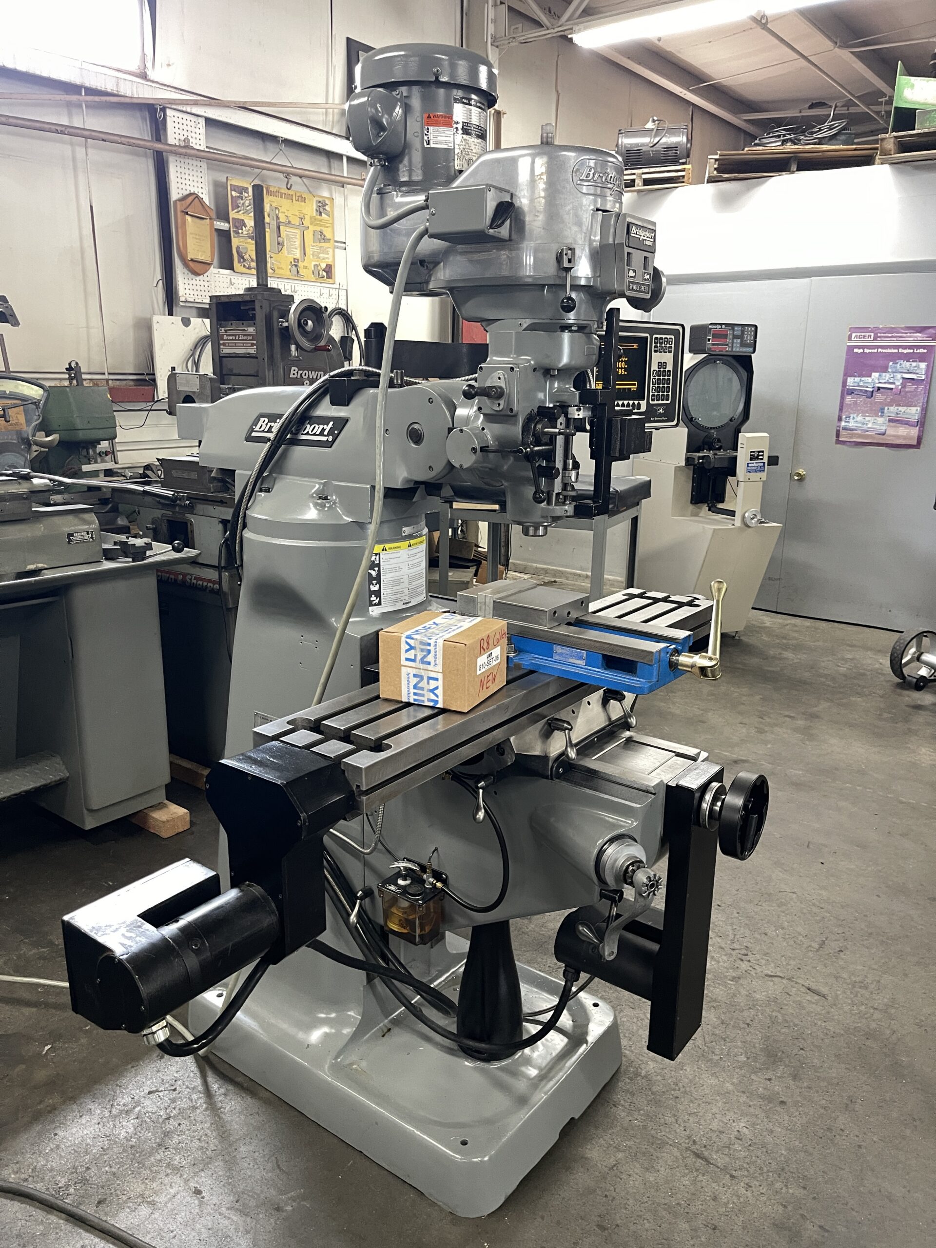 BRIDGEPORT SERIES 1 VERTICAL MILLING MACHINE w/ TRAK 2 AXIS CNC CONTROL - Image 8