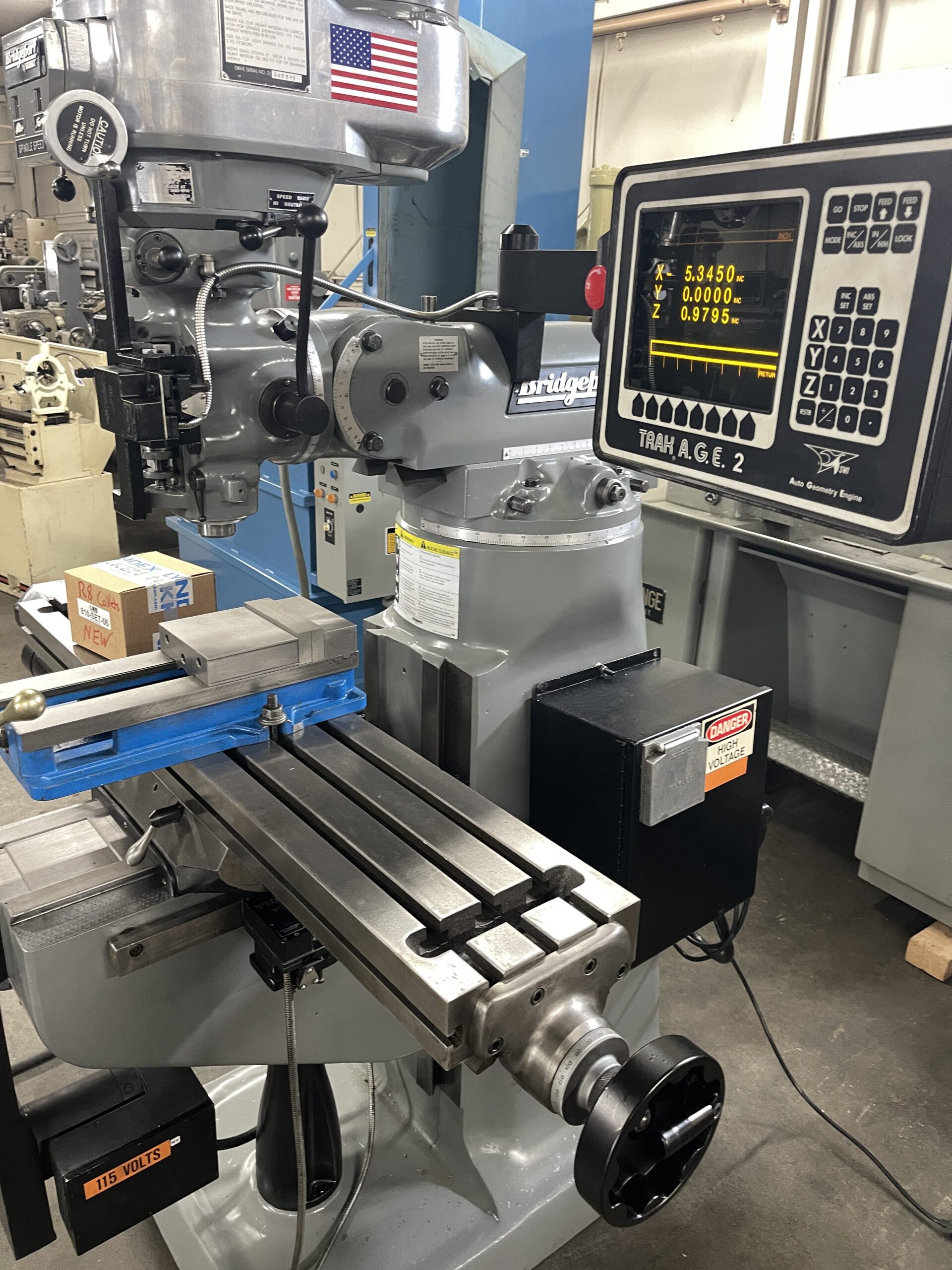 BRIDGEPORT SERIES 1 VERTICAL MILLING MACHINE w/ TRAK 2 AXIS CNC CONTROL - Image 10