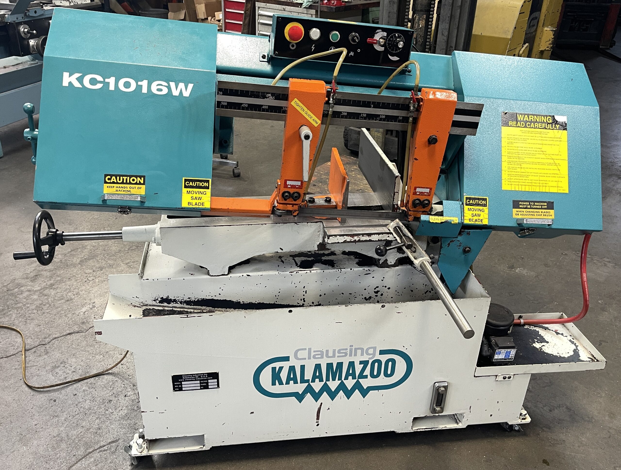 CLAUSING MODEL KC1016W Manual Cutting Horizontal Bandsaw