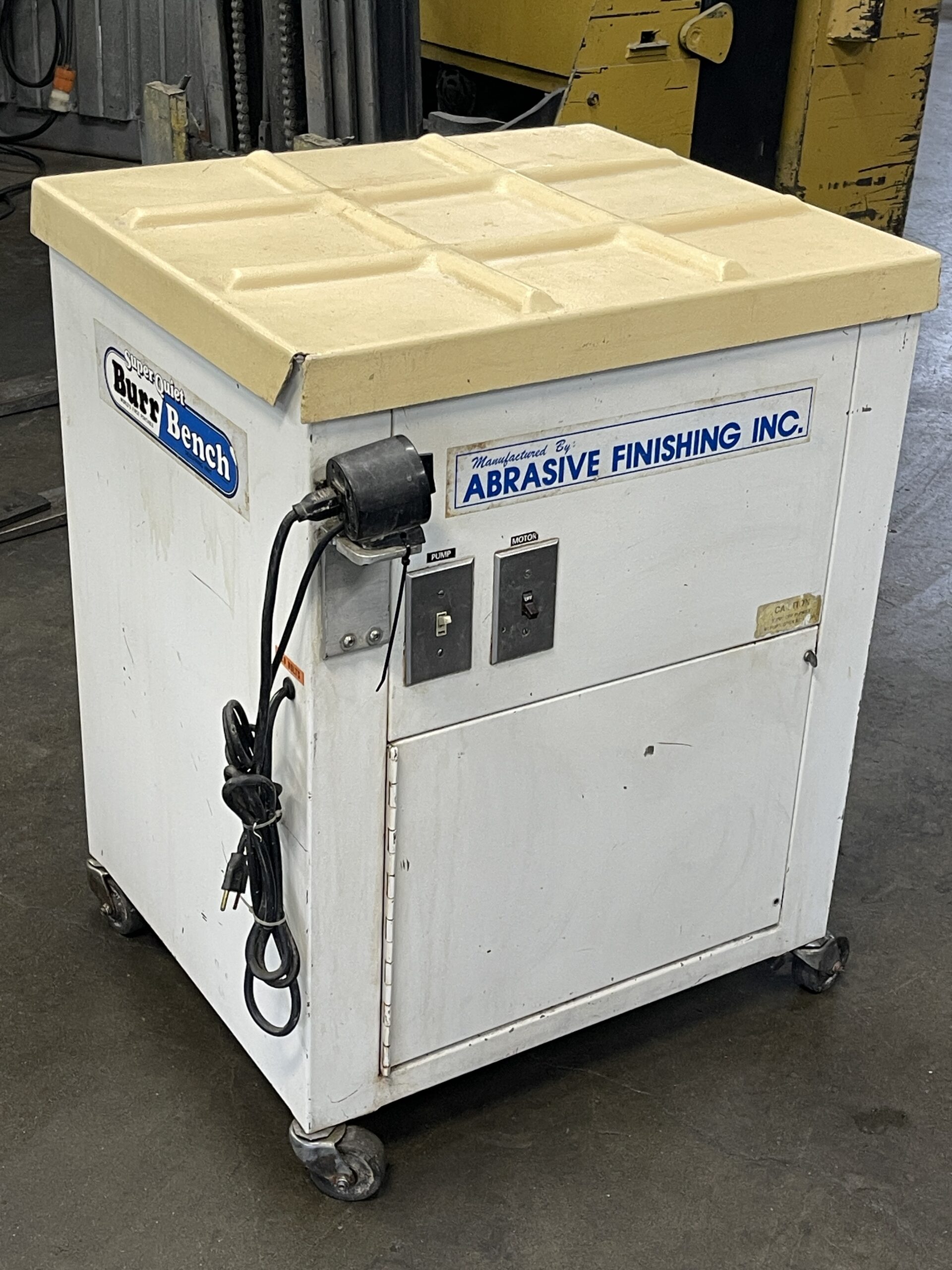 Burr Bench Model 2016, Abrasive Finishing Tumbler